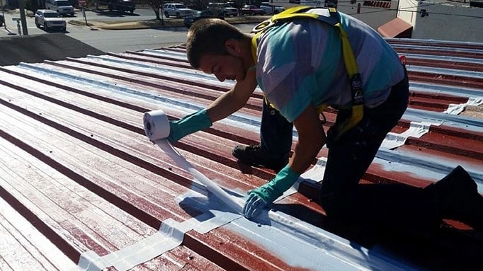 Contractor Repairs Roof
