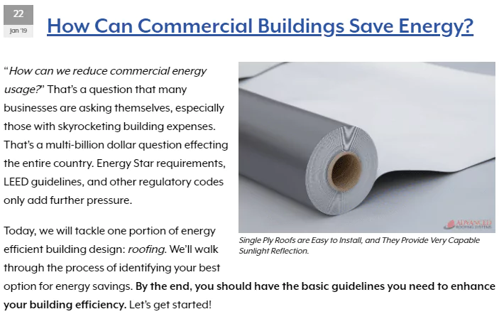 Metal Roofing Mentioned in a LEED Building Article