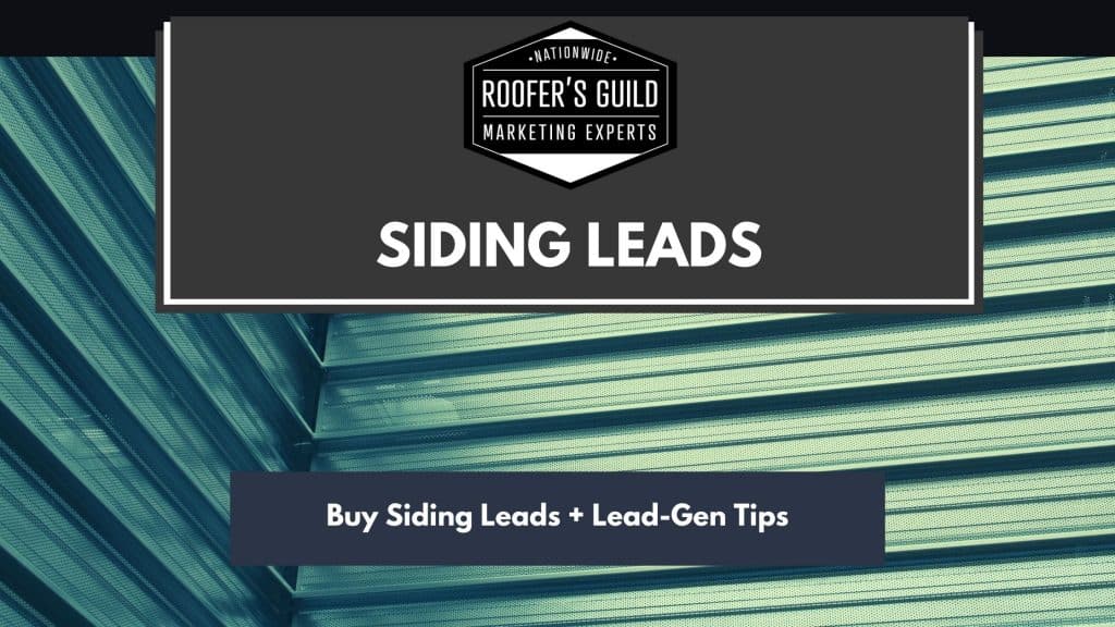 Siding Leads Blog Cover Showing Siding and Bog Title